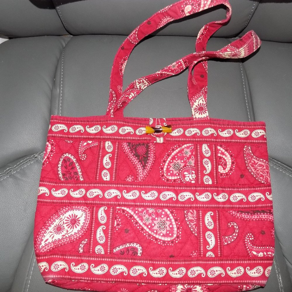 Vera Bradley Mesa Red Handbag Retired July 2008